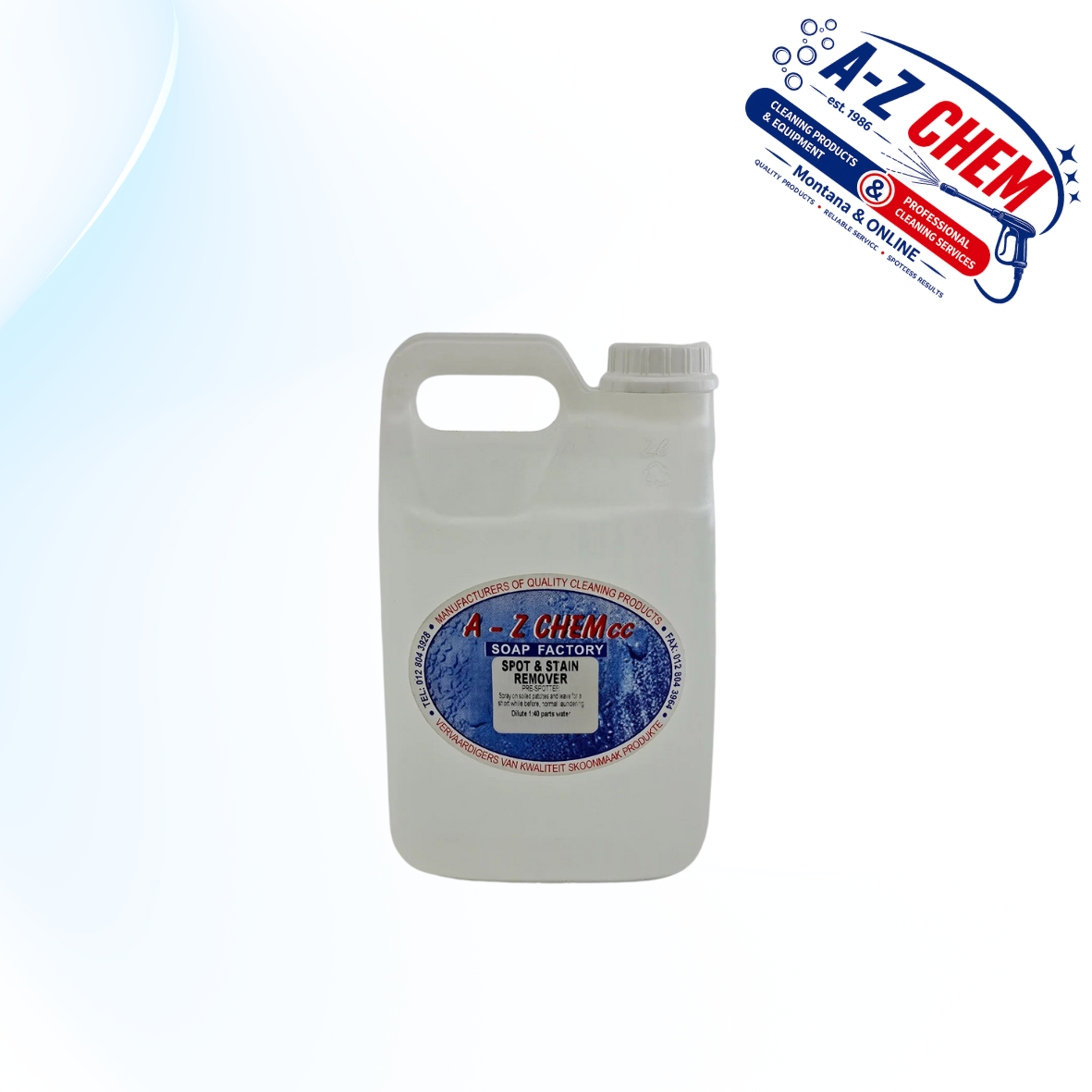 Spot and Stain Remover - product view 5 - A-Z Chem South Africa