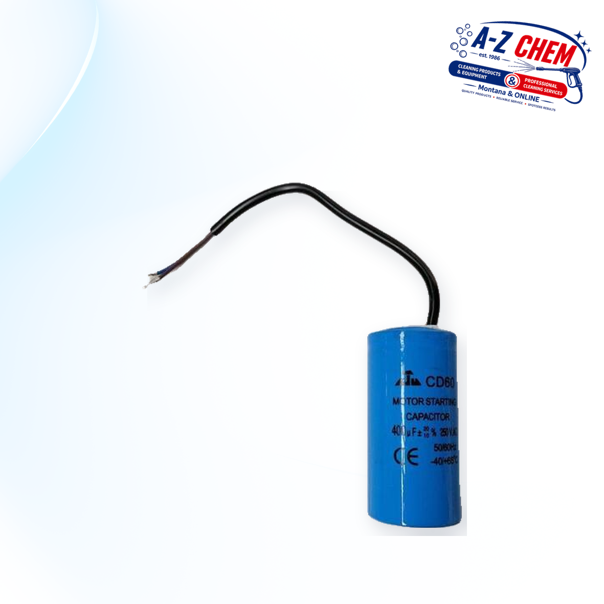Starting Capacitor for the High Pressure (400uF) - main product view - A-Z Chem South Africa