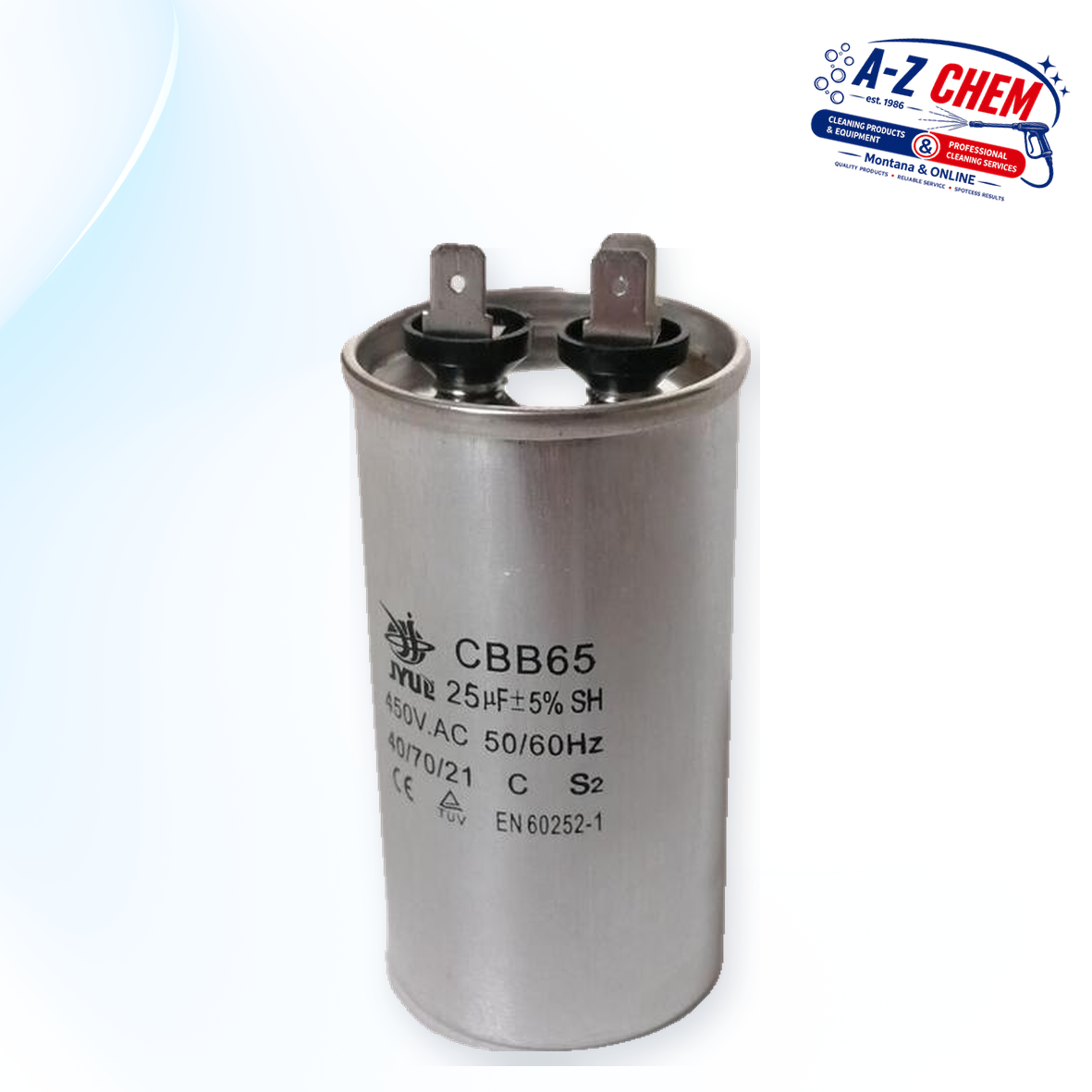 150uF Starting Capacitor for Rotary 425 - Floor Cleaning Machine Part - main product view - A-Z Chem South Africa