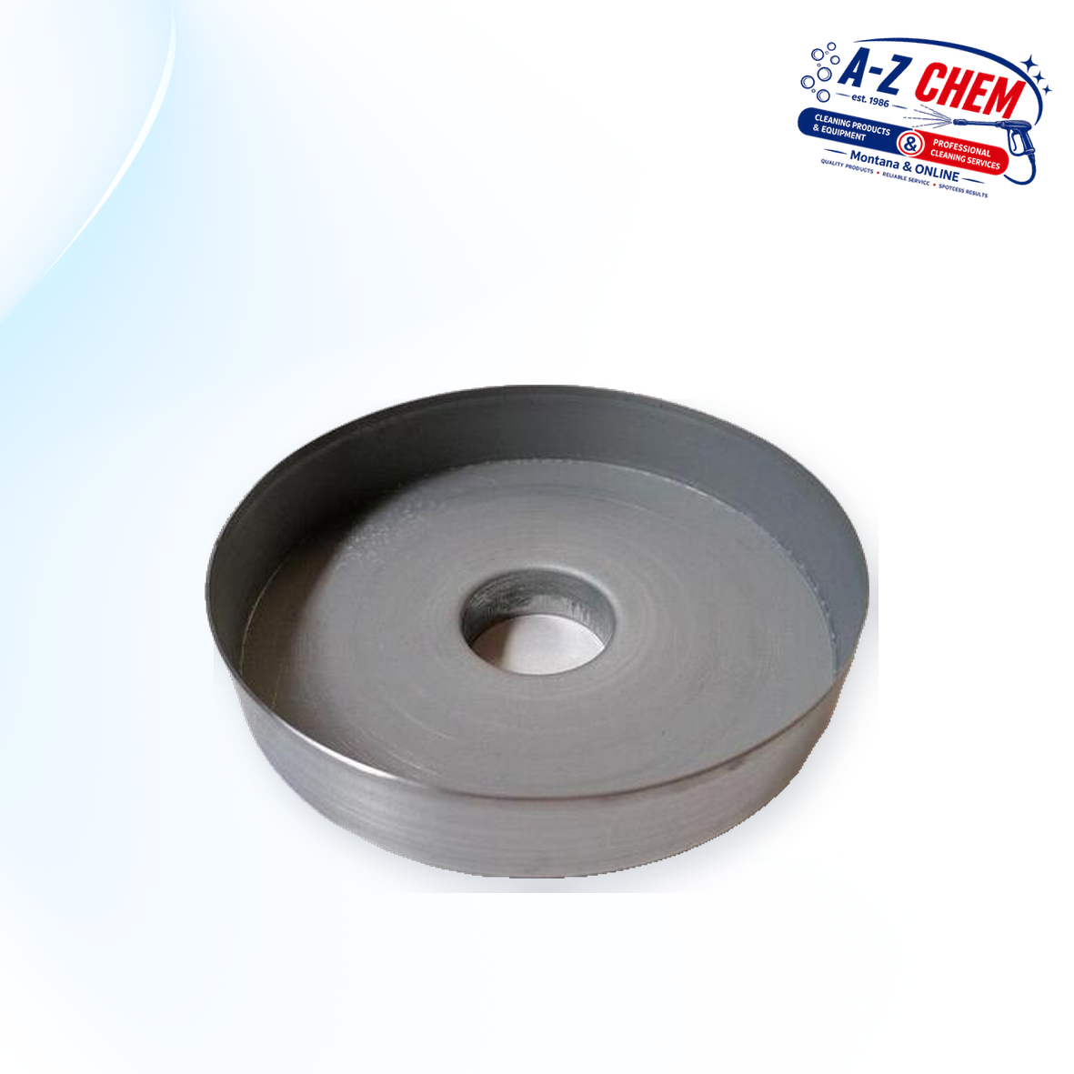 Steel Plate with Protruding Inlet - Vacuum Motor Component - product detail view 2 - A-Z Chem South Africa