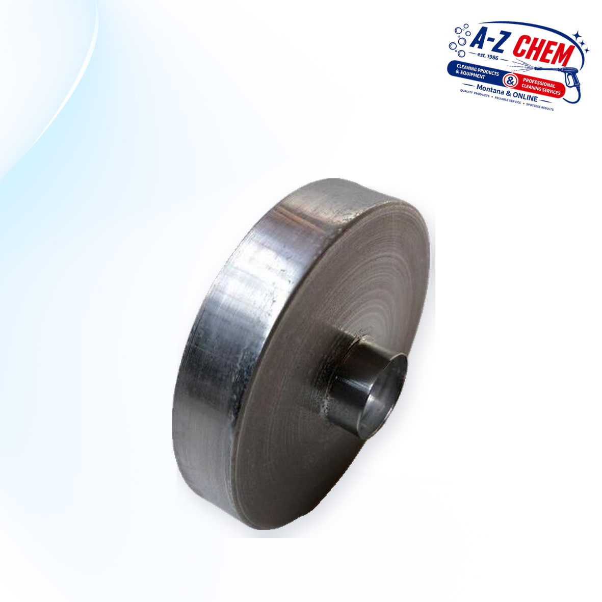 Steel Plate with Protruding Inlet - Vacuum Motor Component - product detail view 3 - A-Z Chem South Africa