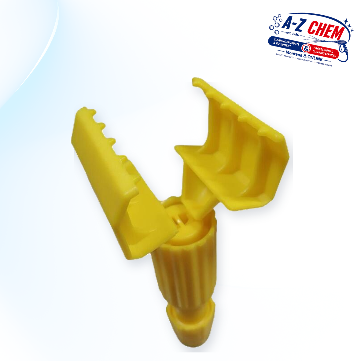 Superior Clamp-Wrench Mop Clip Yellow - Floor Cleaning Machine Accessory - product detail view 3 - A-Z Chem South Africa
