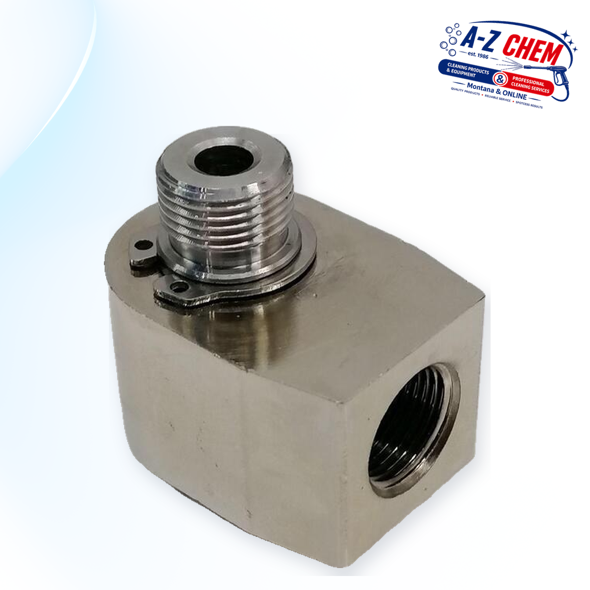 Swivel Boom Inlet Connector - High-Pressure Cleaner Part - main product view - A-Z Chem South Africa