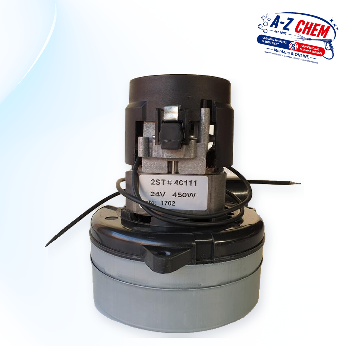 Vacuum Motor 2ST - 24Volts - main product view - A-Z Chem South Africa