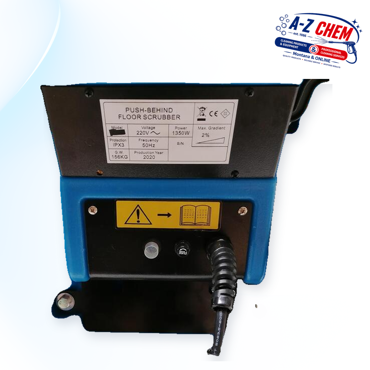 Walk Behind Floor Scrubbing Machine 220V - product detail view 11 - A-Z Chem South Africa