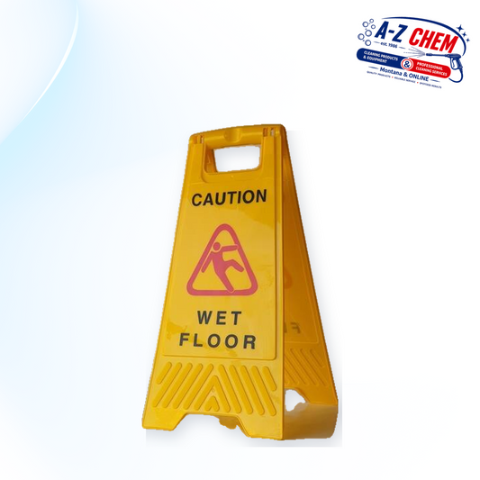 Wet Floor Sign - Yellow Background - main product view - A-Z Chem South Africa